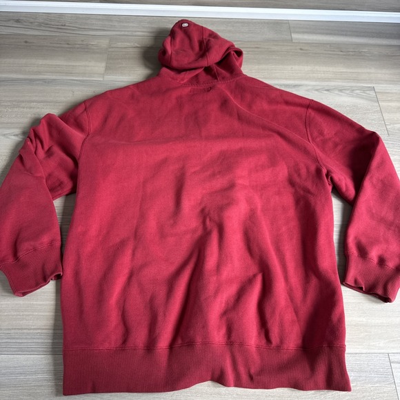 Vintage Ecko Unltd Mens Baggy Hoodie XXL Red Full Zip Y2K Spellout‎ Embroidered - Picture 9 of 10